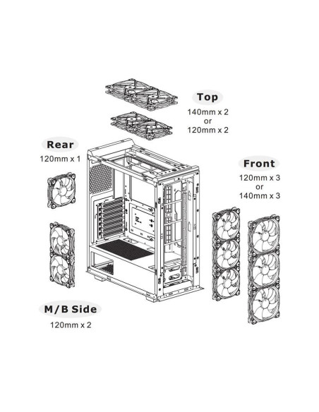 Carcasa Thermaltake Divider 500 TG Air neagra,CA-1T4-00M1WN-02