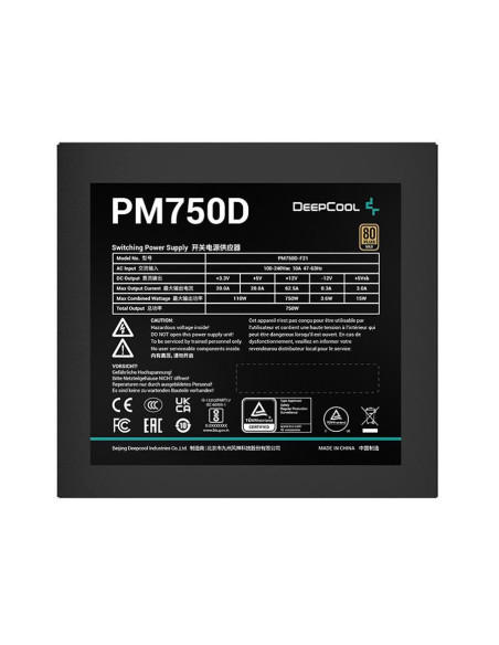 Sursa Deepcool PM750D 750W neagra,R-PM750D-FA0B-EU