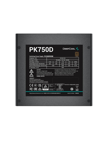 Sursa Deepcool PK750D 750W neagra,R-PK750D-FA0B-EU