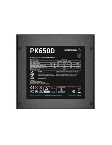 Sursa Deepcool PK650D 650W neagra,R-PK650D-FA0B-EU