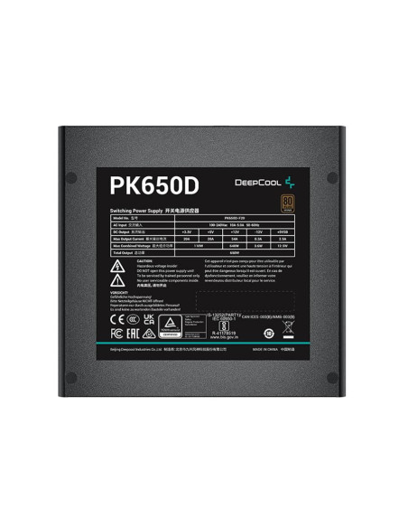 Sursa Deepcool PK650D 650W neagra,R-PK650D-FA0B-EU