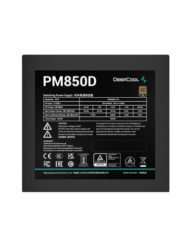 Sursa Deepcool PM850D 850W neagra,R-PM850D-FA0B-EU