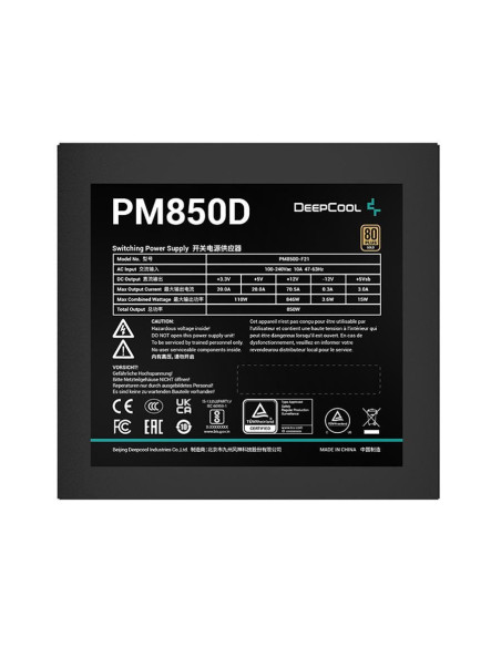 Sursa Deepcool PM850D 850W neagra,R-PM850D-FA0B-EU