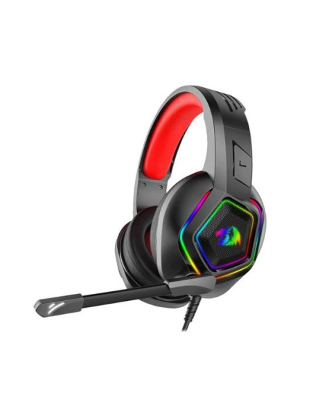 Casti gaming Redragon Medea negre iluminare RGB,H280