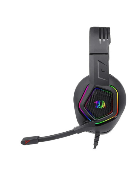 Casti gaming Redragon Medea negre iluminare RGB,H280