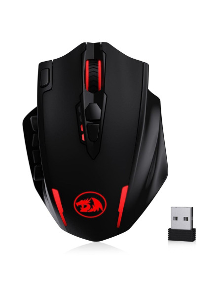 Mouse gaming wireless Redragon Impact Elite negru iluminare