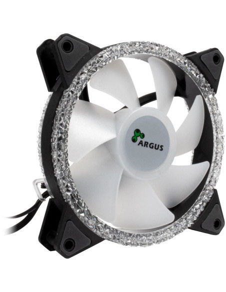 Set 3 ventilatoare Inter-Tech Argus RS-07 120mm iluminare