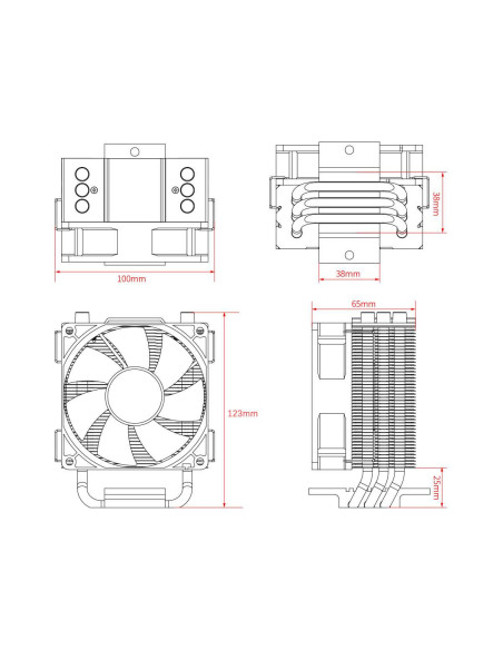 Cooler procesor ID-Cooling SE-903 XT iluminare Rainbow,SE-903-XT