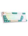 Tastatura gaming mecanica Redragon Kitava alba cu verde