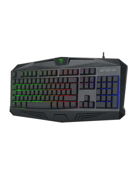 Tastatura gaming T-Dagger Tanker neagra iluminare RGB,T-TGK202