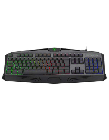 Tastatura gaming T-Dagger Tanker neagra iluminare RGB,T-TGK202