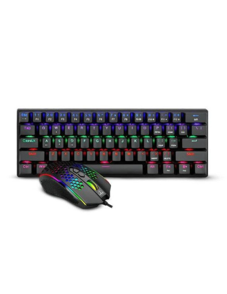 Kit tastatura si mouse T-Dagger Main Force negru iluminare