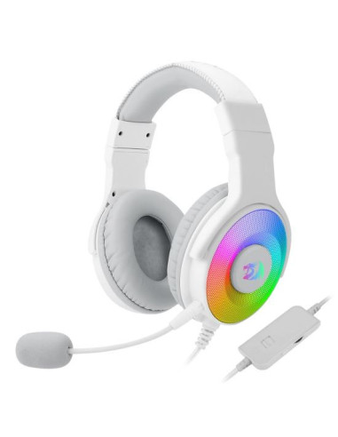 Casti gaming Redragon Pandora 2 albe iluminare RGB,H350W-RGB-1