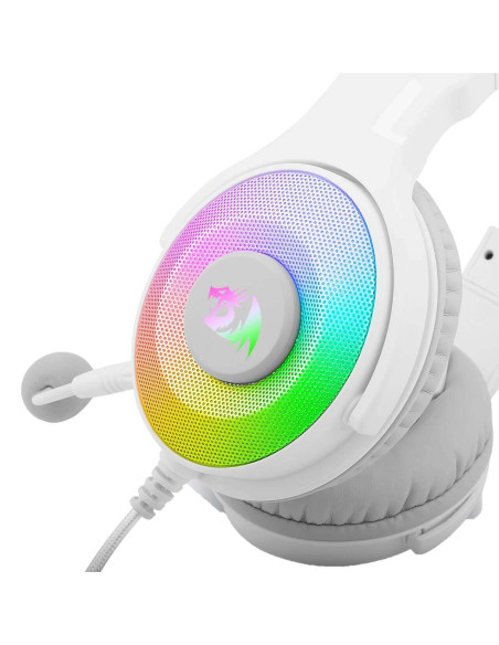 Casti gaming Redragon Pandora 2 albe iluminare RGB,H350W-RGB-1