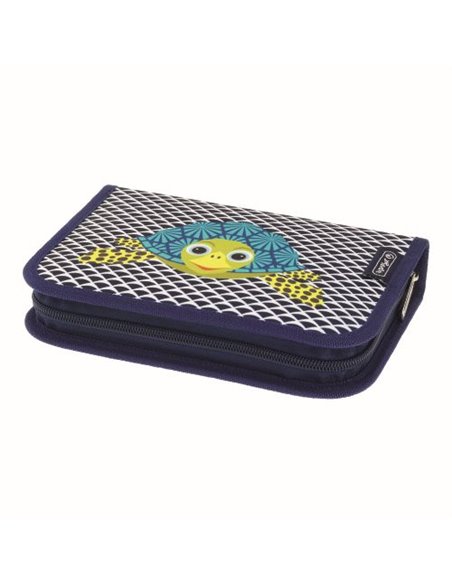 50038268,Penar echipat Herlitz, 31 piese, doua clape, Motic cute animals-Turtle