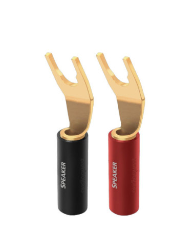 Mufe spada Audioquest SureGrip 100, gold plated, set 2buc