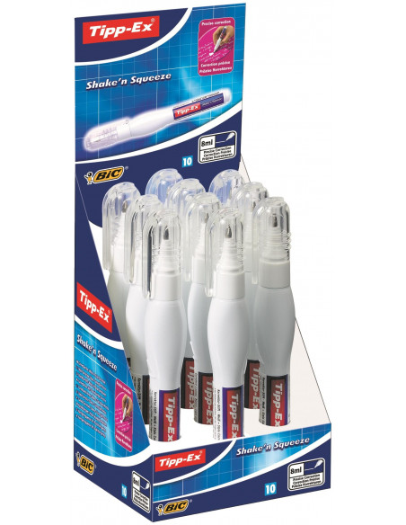 Creion Corector BIC Shake'n Squeeze, 8 ml, 10 buc/cutie,8610722