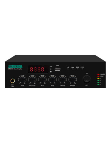 Amplificator cu mixer 120W pe 100V, DSPPA MP120UB cu USB, FM &