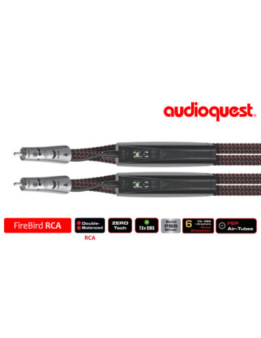 Cablu audio 2RCA - 2RCA AudioQuest Firebird, 1.0m, Level 6