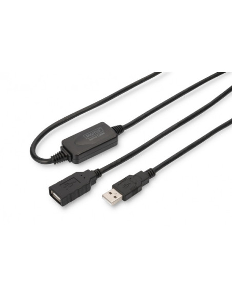 Prelungitor USB2.0 activ, tata-mama, 15m, DA-73101