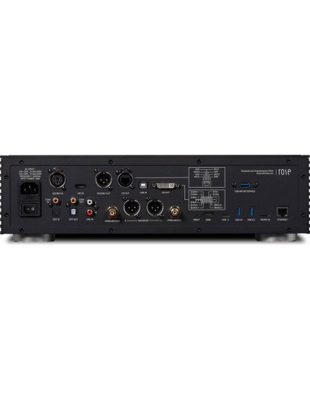 Streamer cu DAC si Preamplificator ROSE RS150B Silver,RS150B
