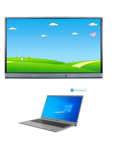 Pachet interactiv cu display Blackmount 65", laptop ultra slim