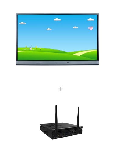 Display LED 65’’ cu touch, 4K, EVOBOARD TE-XP-65 cu PC incorporat OPS Core I3-6320 4 GB RAM, 128 GB SSD Slot-In PC