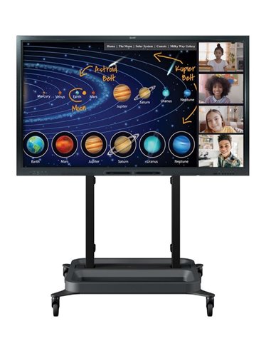 Solutie Classroom/Office cu stand motorizat mobil Vogel's RISE 5205 si Display Interactiv 86" SMART Board® SBID-GX186