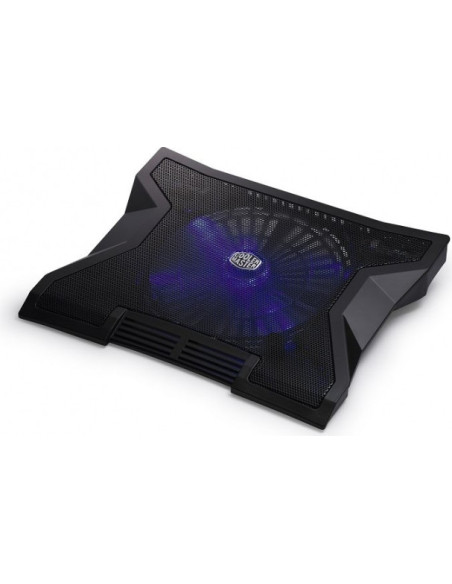 STAND COOLER MASTER notebook 17", sita metal, fan 23cm, blue