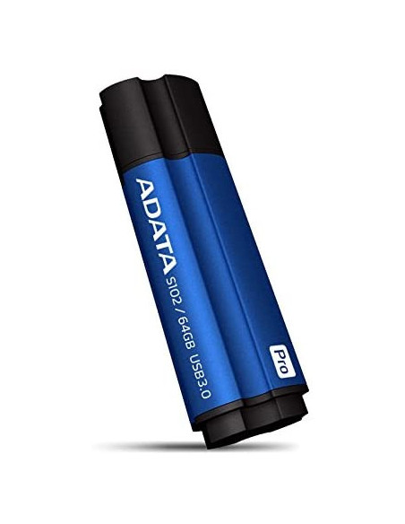 AS102P-64G-RBL,MEMORIE USB 3.1 ADATA 64 GB, cu capac, carcasa aluminiu, negru / albastru, "AS102P-64G-RBL" (include TV 0.03 lei)