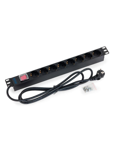 PDU TRITON 1U pt. rack 19 inch, 8 prize Schuko, intrare Schuko