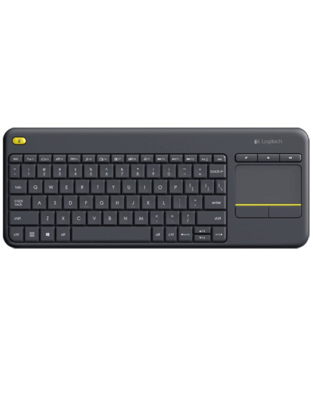 TASTATURA LOGITECH wireless, cu touchpad, black, "K400 Plus"