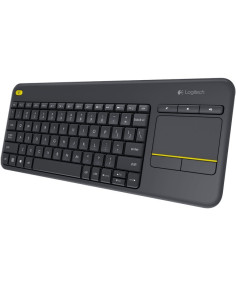 TASTATURA LOGITECH wireless, cu touchpad, black, "K400 Plus" 2