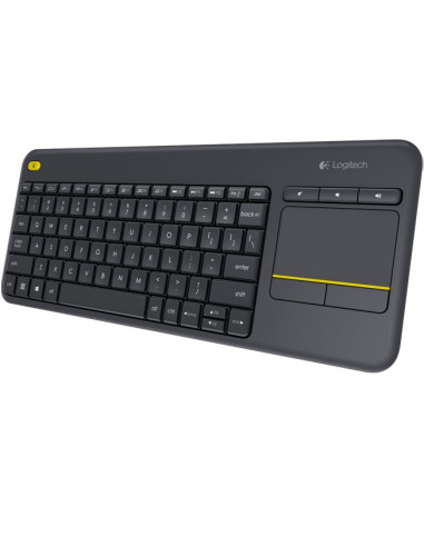 TASTATURA LOGITECH wireless, cu touchpad, black, "K400 Plus"