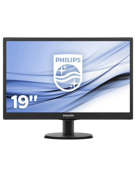 Monitor 18.5" PHILIPS 193V5LSB2, FWXGA 1366*768, TN, 16 9, WLED, 5 ms ,200 cd m2, 90 65, 10M 1  700 1, D-SUB, VESA, Black