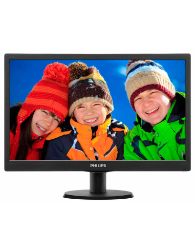 Monitor 18.5" PHILIPS 193V5LSB2, FWXGA 1366*768, TN, 16 9, WLED, 5 ms ,200 cd m2, 90 65, 10M 1  700 1, D-SUB, VESA, Black