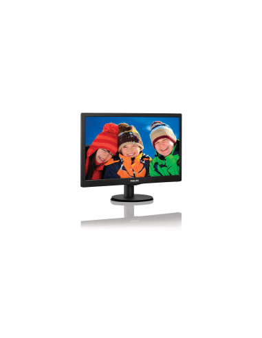 Monitor 18.5" PHILIPS 193V5LSB2, FWXGA 1366*768, TN, 16 9, WLED, 5 ms ,200 cd m2, 90 65, 10M 1  700 1, D-SUB, VESA, Black