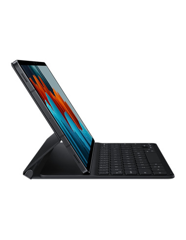 SAMSUNG TAB S8 S7 Bookcover Keyboard Slim(w Pen compartment) Black