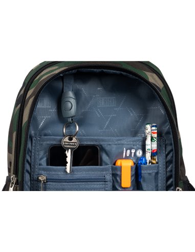 Set scoala ST.RIGHT Army -  Ghiozdan, penar echipat si sac incaltamine