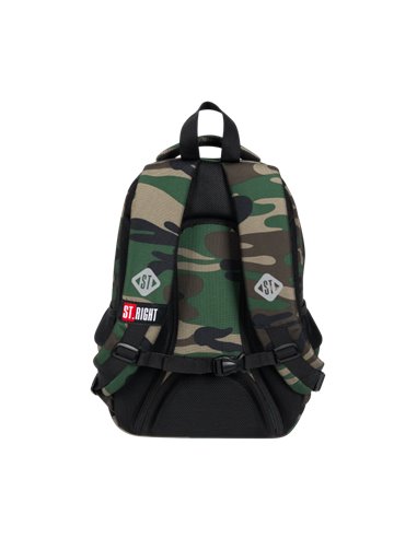Set scoala ST.RIGHT Army -  Ghiozdan, penar echipat si sac incaltamine