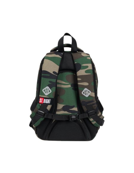 Set scoala ST.RIGHT Army -  Ghiozdan, penar echipat si sac incaltamine