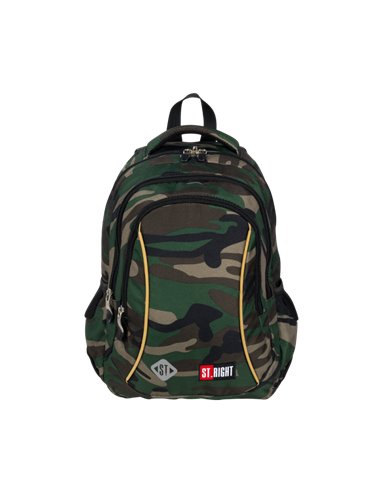 Set scoala ST.RIGHT Army -  Ghiozdan, penar echipat si sac incaltamine