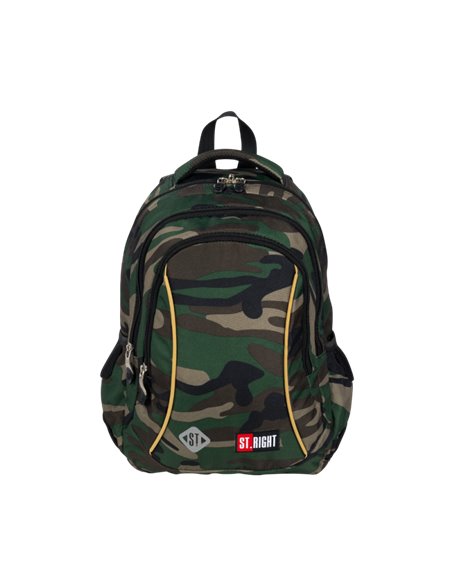 Set scoala ST.RIGHT Army -  Ghiozdan, penar echipat si sac incaltamine