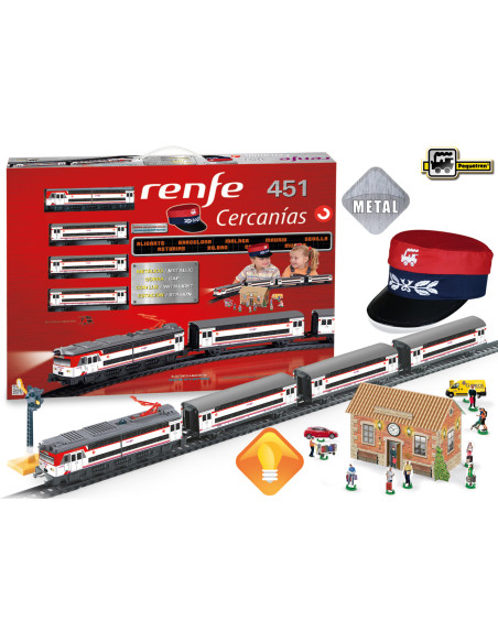 Trenulet electric calatori Cercanias RENFE 451 metalic, cu