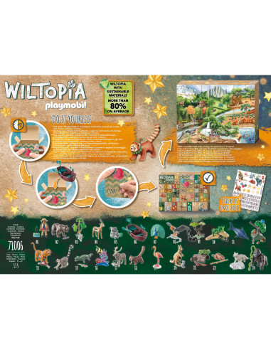 Playmobil - Calendar Craciun - Animalele Wiltopia,71006