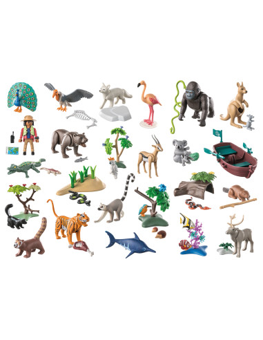 Playmobil - Calendar Craciun - Animalele Wiltopia,71006