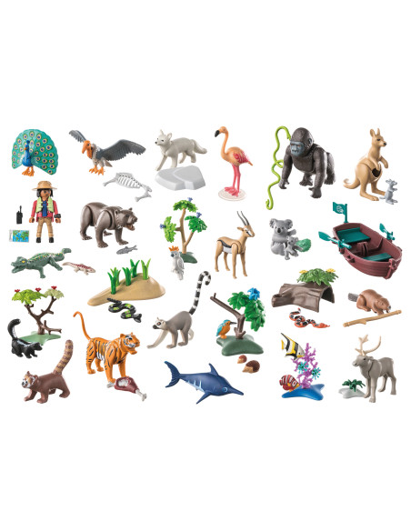 Playmobil - Calendar Craciun - Animalele Wiltopia,71006