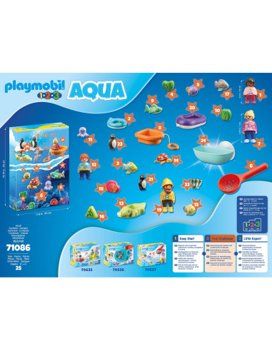 Playmobil - 1.2.3 Calendar Craciun - Distractie Pe Apa,71086