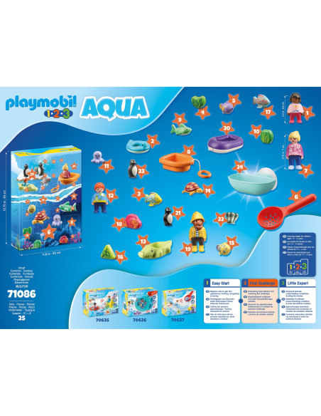Playmobil - 1.2.3 Calendar Craciun - Distractie Pe Apa,71086