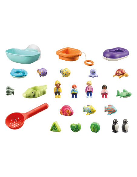 Playmobil - 1.2.3 Calendar Craciun - Distractie Pe Apa,71086